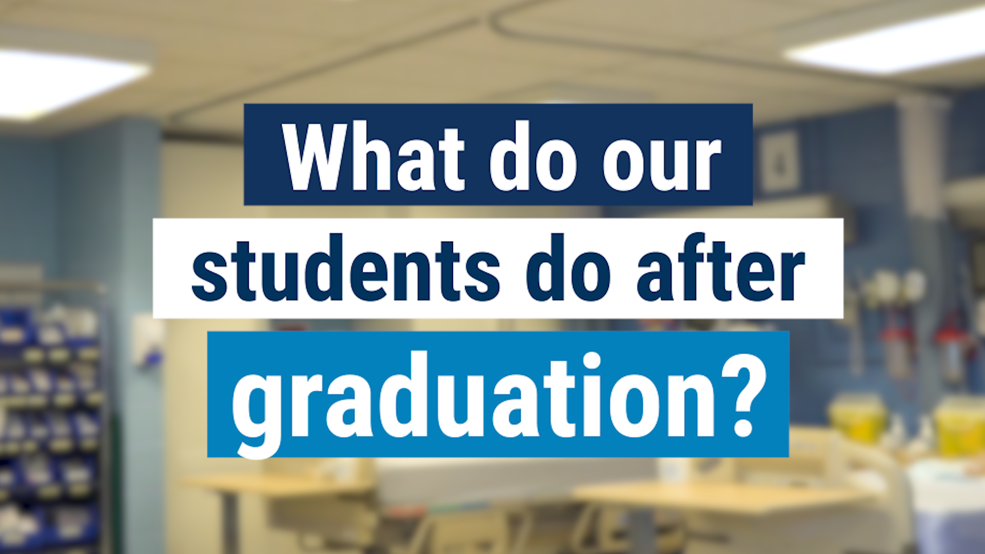 What do nursing students do after graduation?